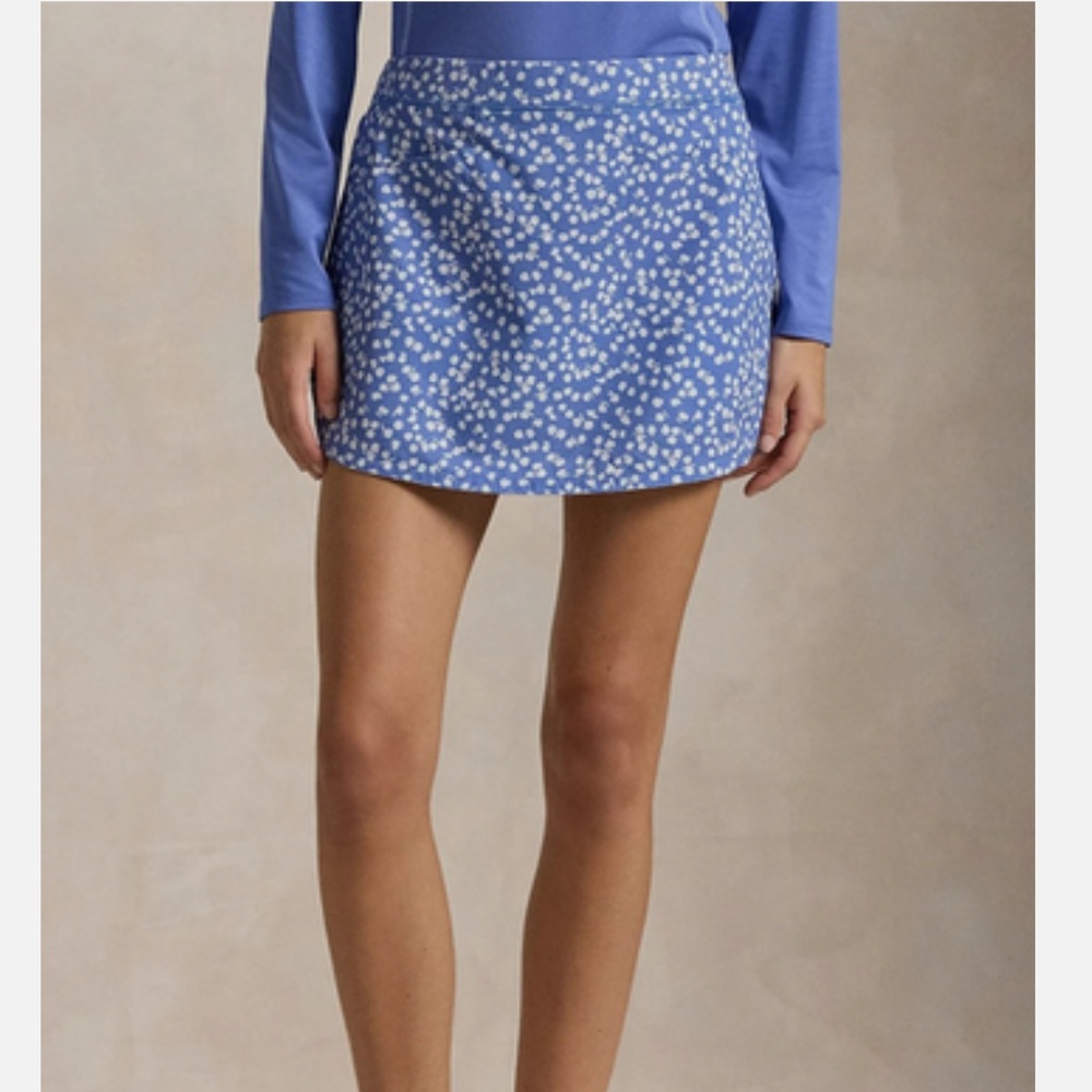 Ralph Lauren RLX Golf Skort NWT $148 Large Golf Concept Blue Multi - Picture 1 of 12